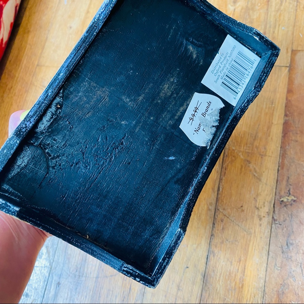 EUC Wooden Zebra Jewelry Box - Picture 3 of 6